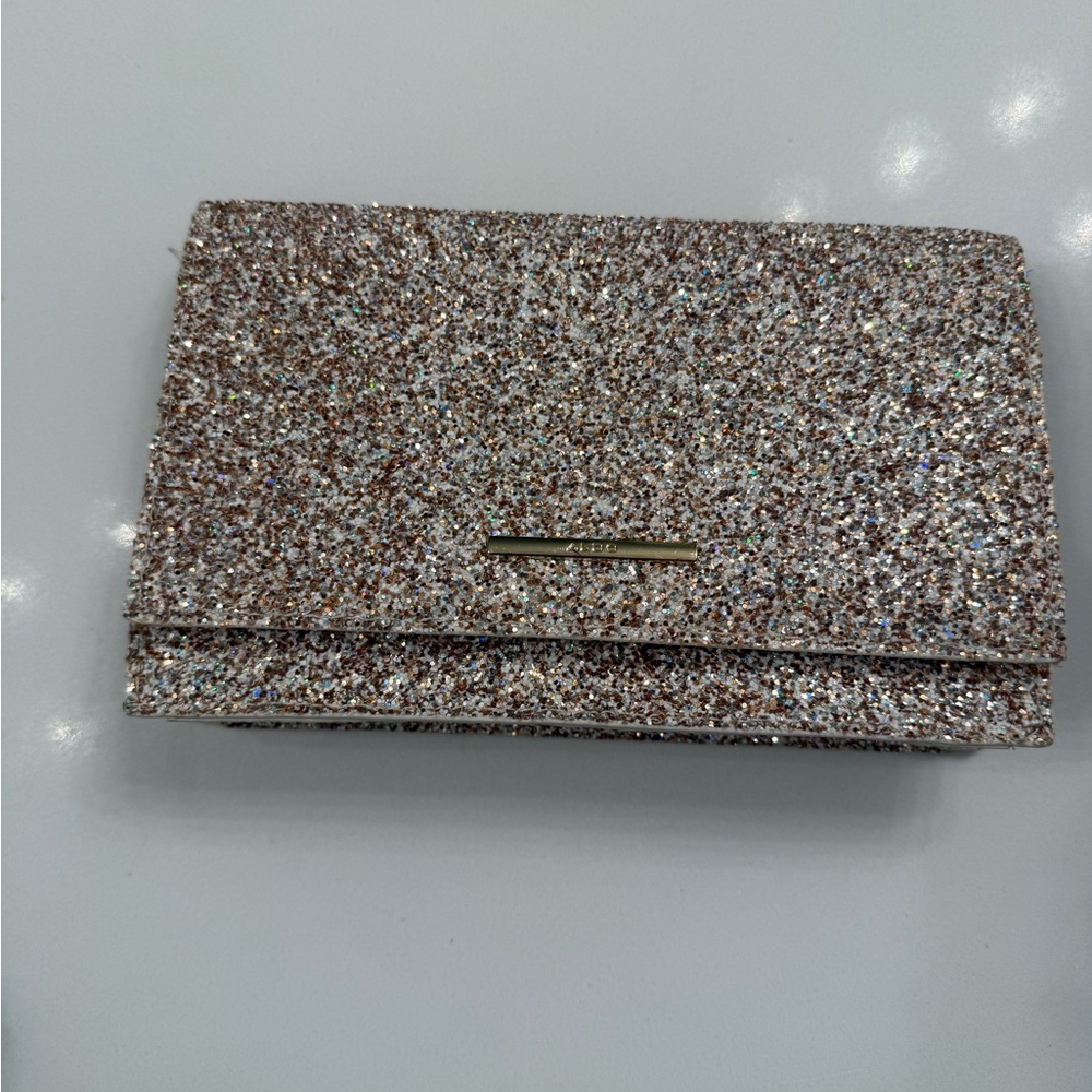 Aldo Sparkling Silver Clutch